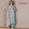 Pastel Sky Blue & Yellow 3-Piece Mul Chanderi Set