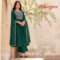 Emerald Green & Coffee Brown Mul Chanderi 3-Piece Set