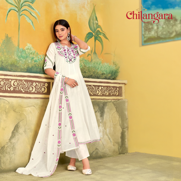 White and olive yellow